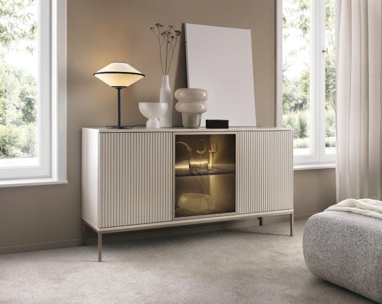 Madia a 3 ante con LED integrato Aura 154x83 cm