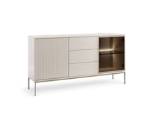 Credenza a 2 ante e 3 cassetti con LED integrato Aura 154x83 cm