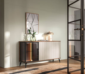 Madia 3 ante cashmere/noce Vika 154x80 cm