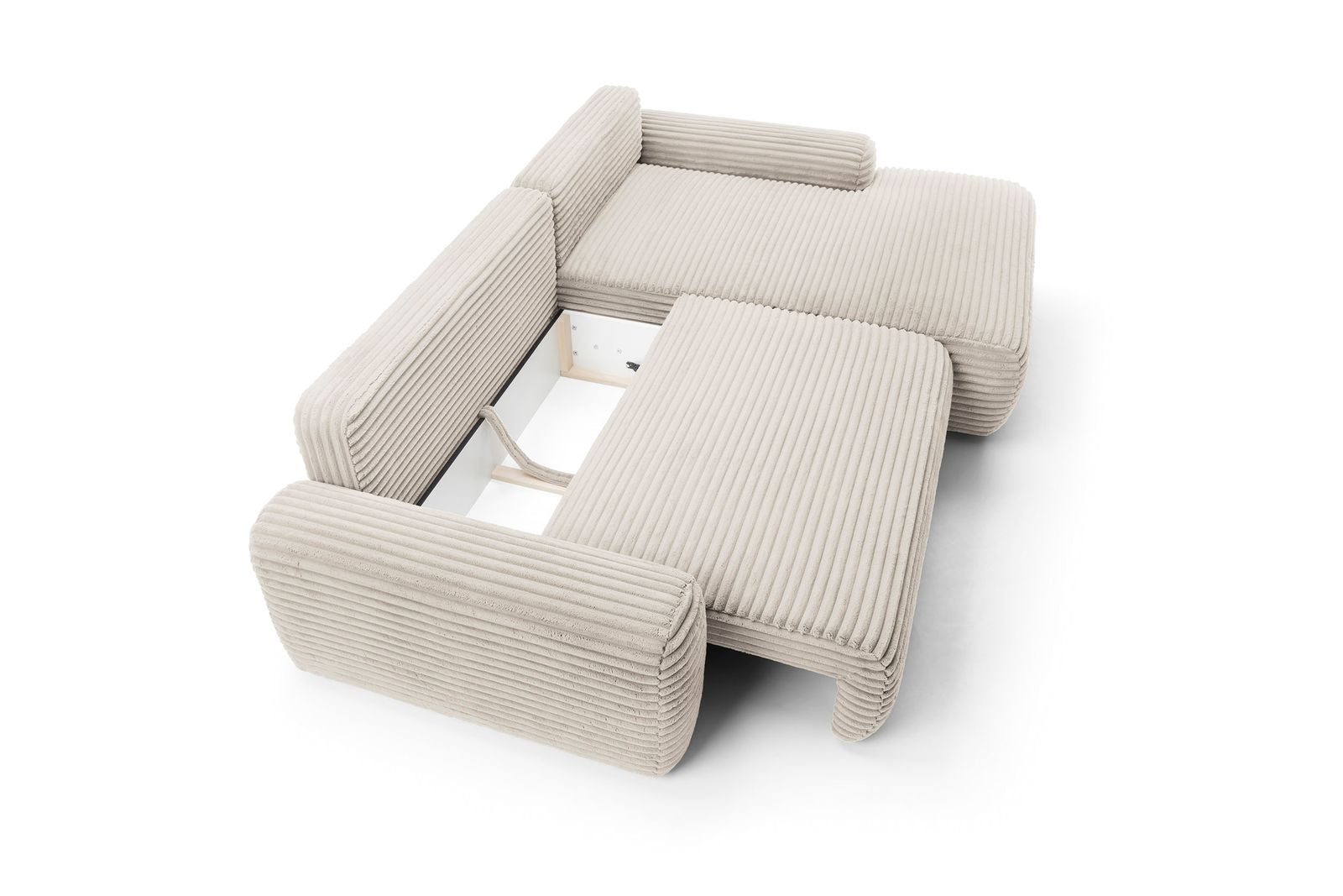 Divano angolare in velluto Nubia 264x85 cm