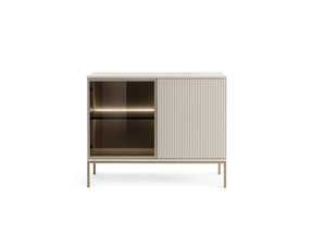Credenza a 2 ante con LED integrato Aura 104x83 cm