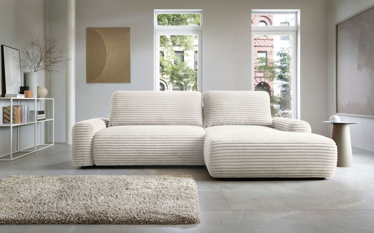 Divano angolare in velluto Nubia 264x85 cm