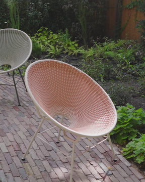 Poltrona da giardino con gamba in metallo Kazy 57x56 cm
