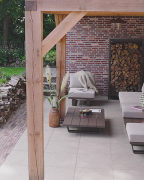 Poltrona da esterno in alluminio Bya 70x5 cm