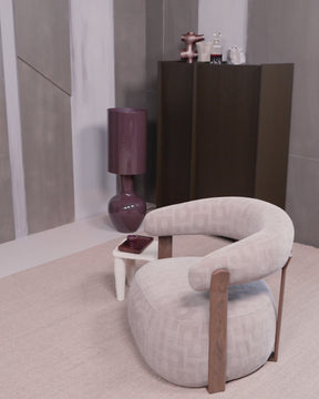 Poltrona in tessuto Kalea 82x78 cm