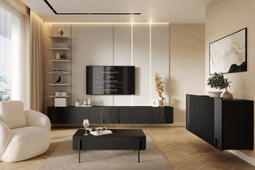 Tavolino 2 cassetti con piede in metallo Miami 100x40 cm