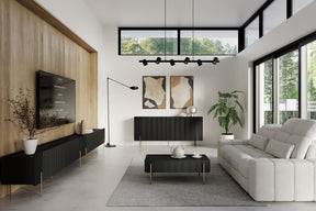 Tavolino 2 cassetti con piede in metallo Miami 100x40 cm