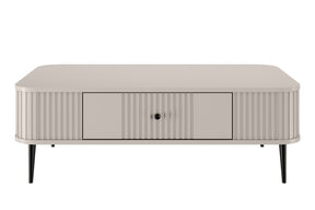 Tavolino 1 cassetto con piede in metallo Liberty 103x35 cm