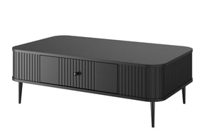 Tavolino 1 cassetto con piede in metallo Liberty 103x35 cm