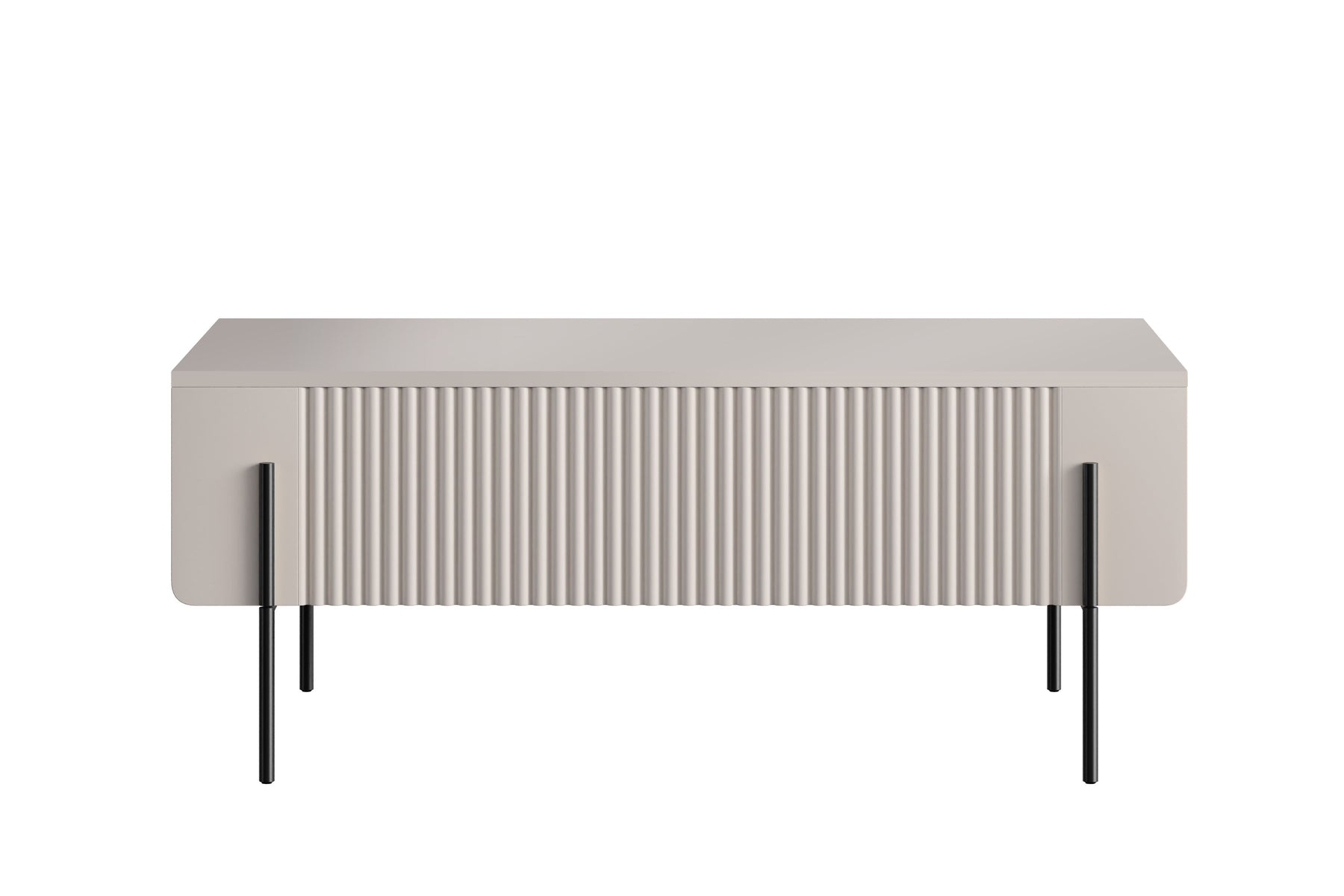 Tavolino 2 cassetti con piede in metallo Miami 100x40 cm