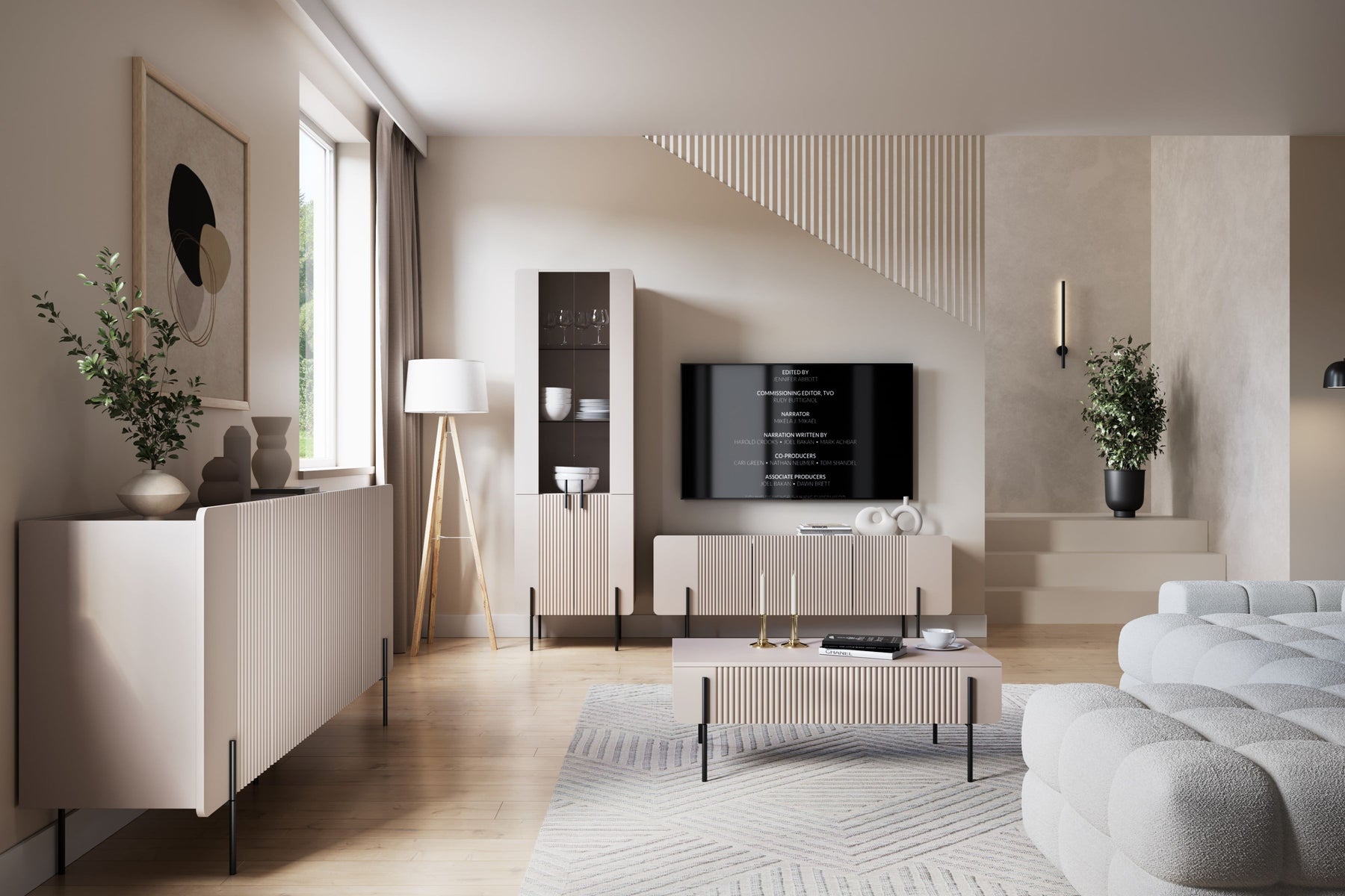 Tavolino 2 cassetti con piede in metallo Miami 100x40 cm