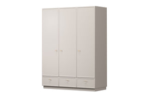 Cappottiera 3 ante 3 cassetti cashmere Lora 150x200 cm