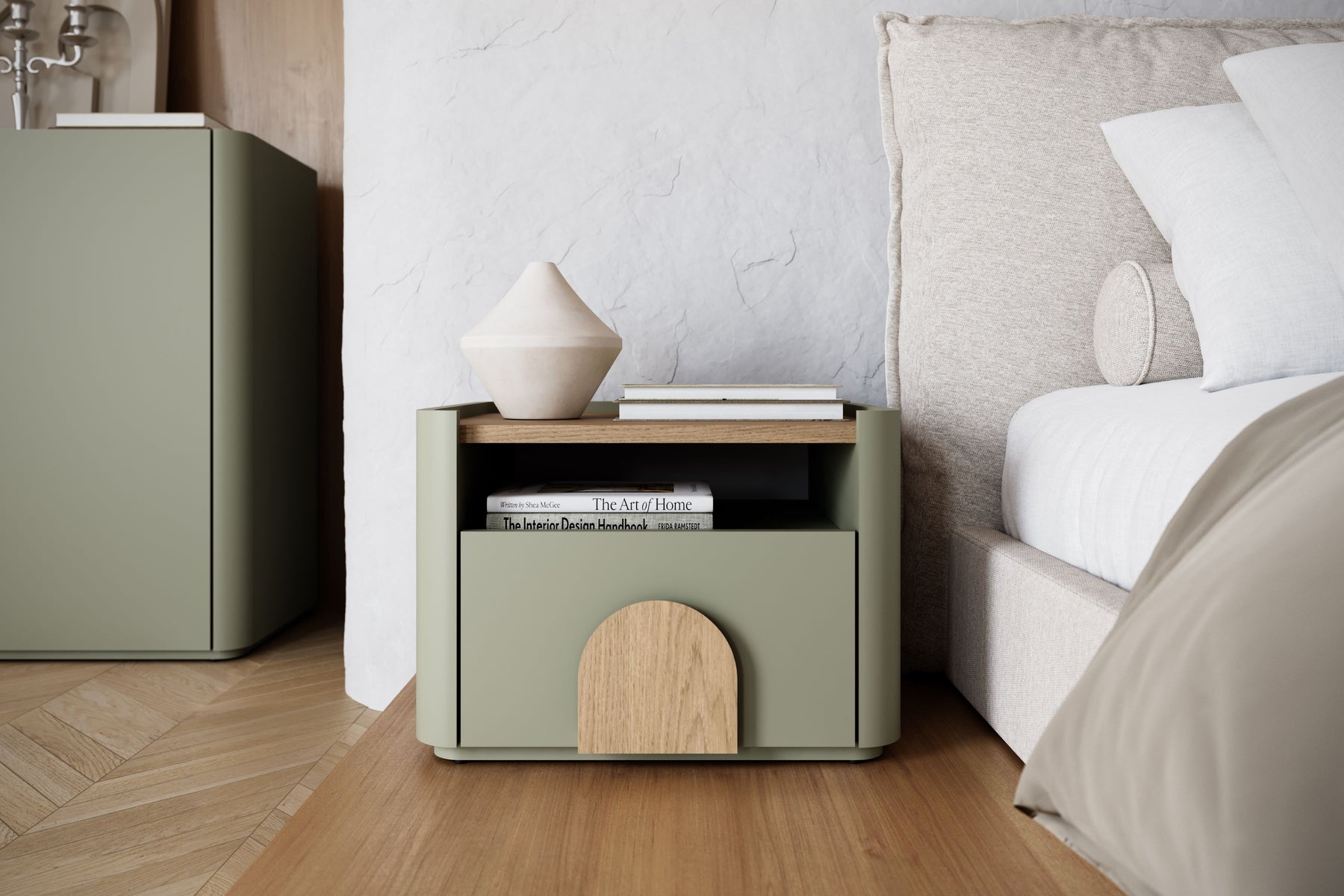 Comodino 1 cassetto Amilio