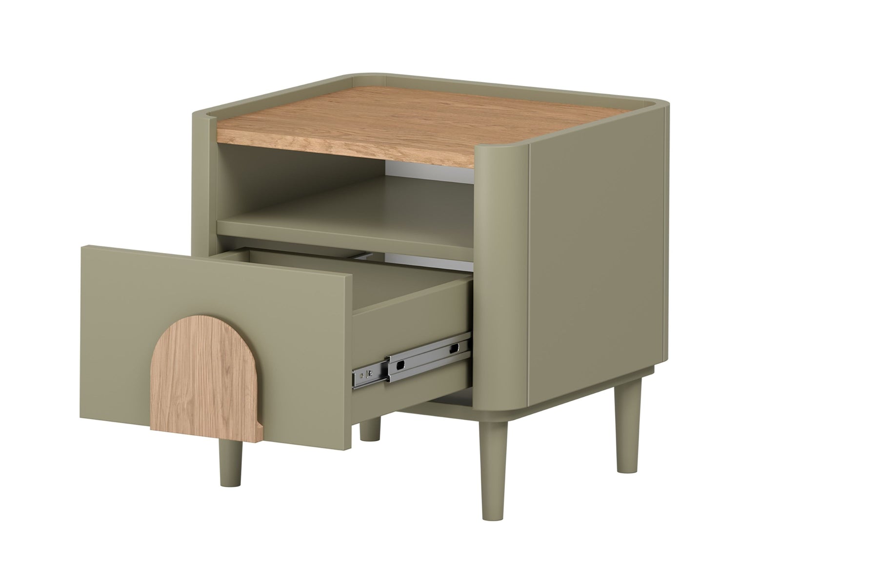 Comodino 1 cassetto Amilio