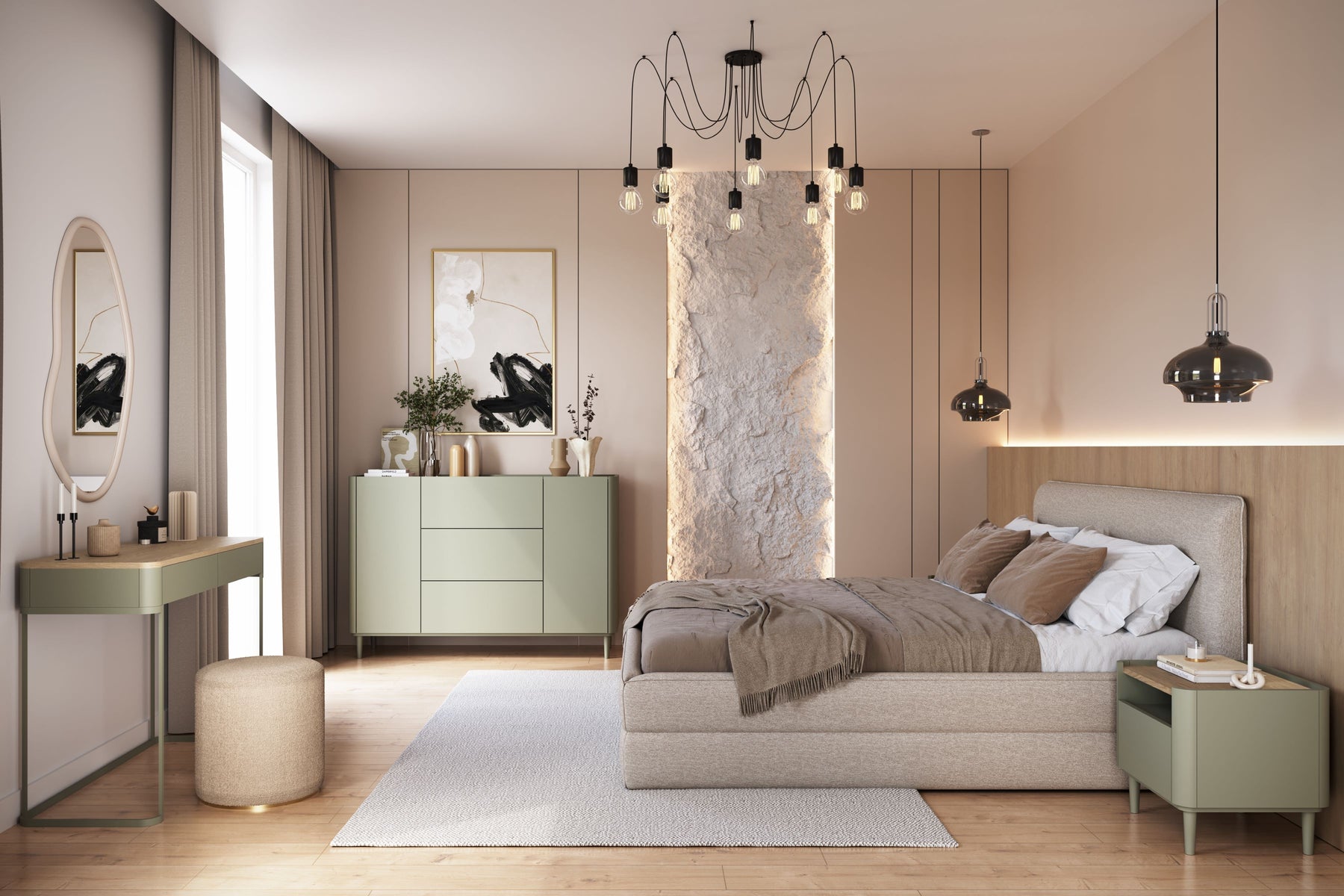 Comodino 1 cassetto Elivo