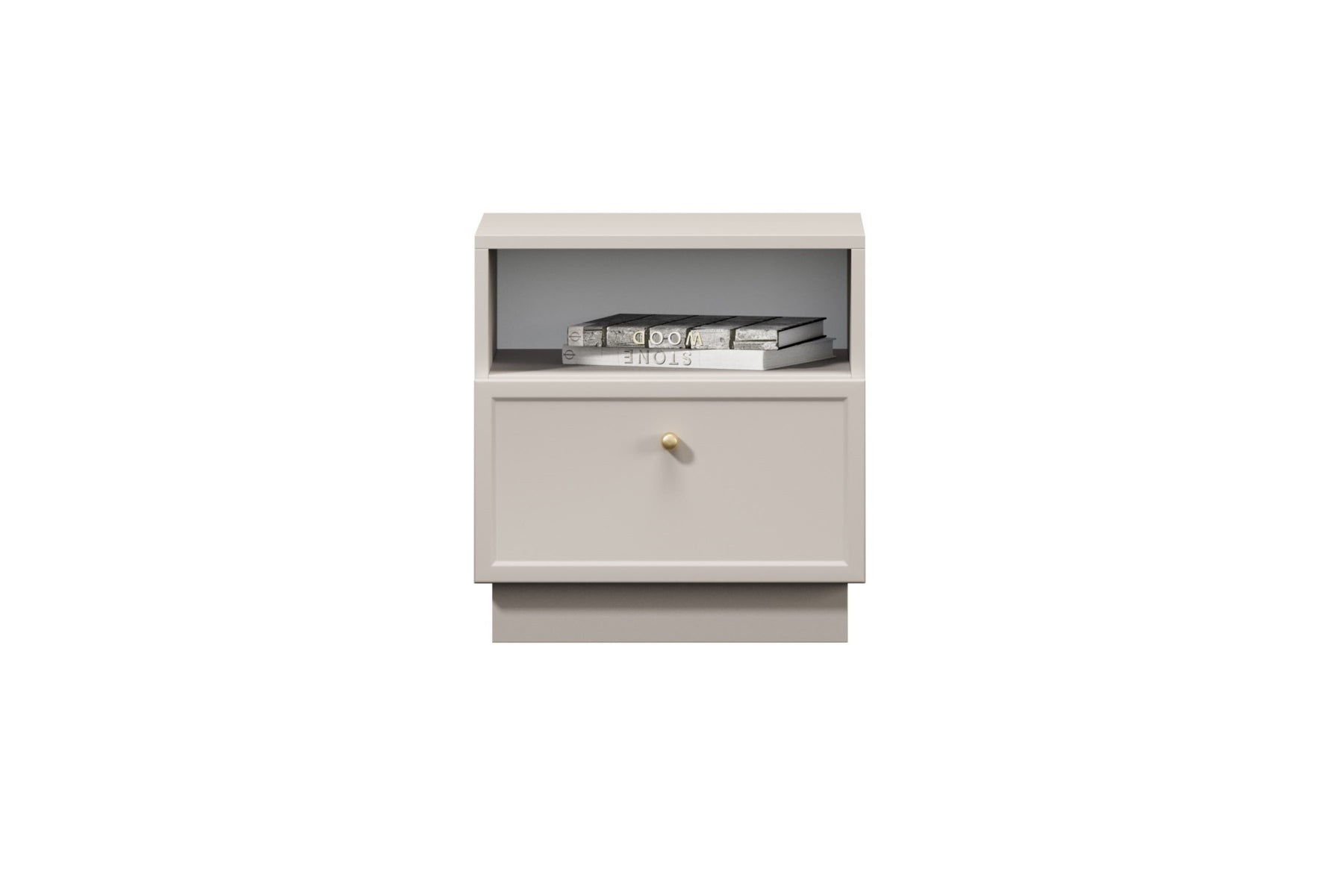 Comodino 1 cassetto cashmere Lora 45x45 cm