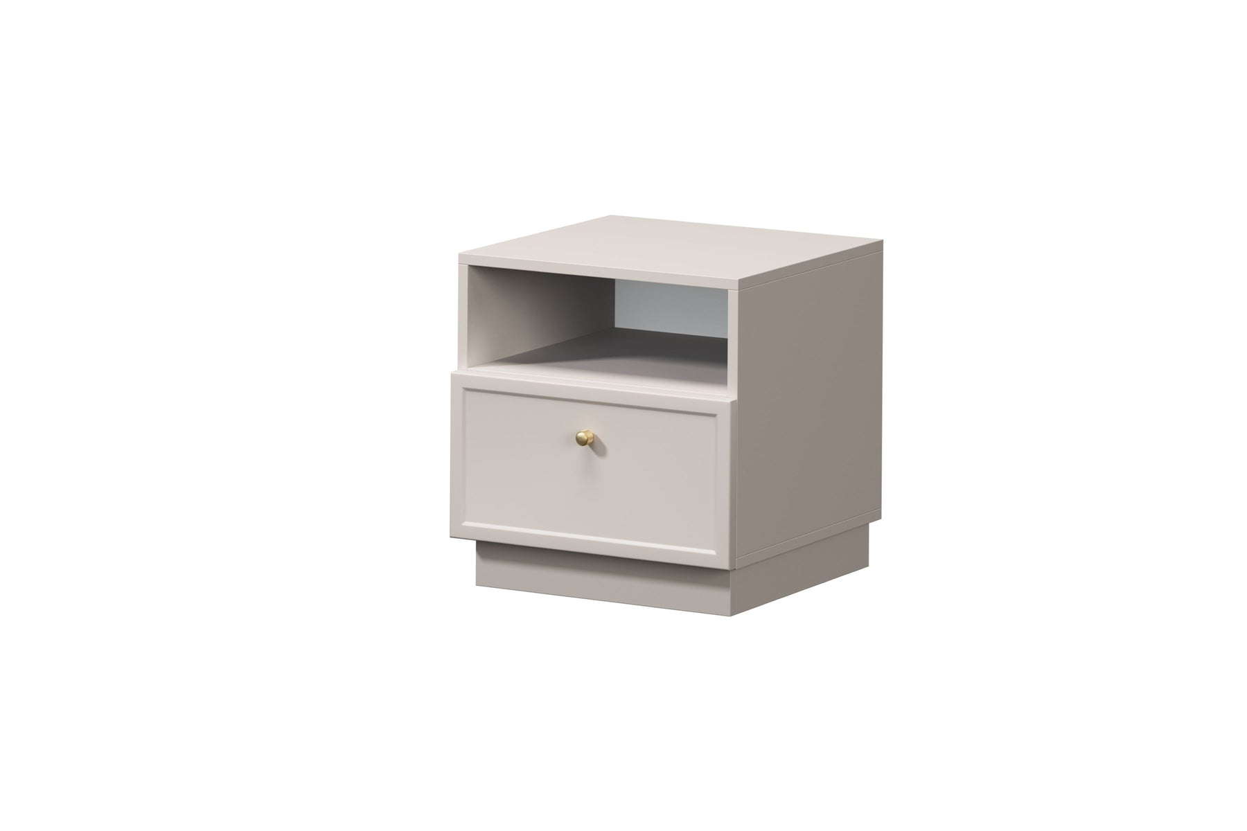 Comodino 1 cassetto cashmere Lora 45x45 cm