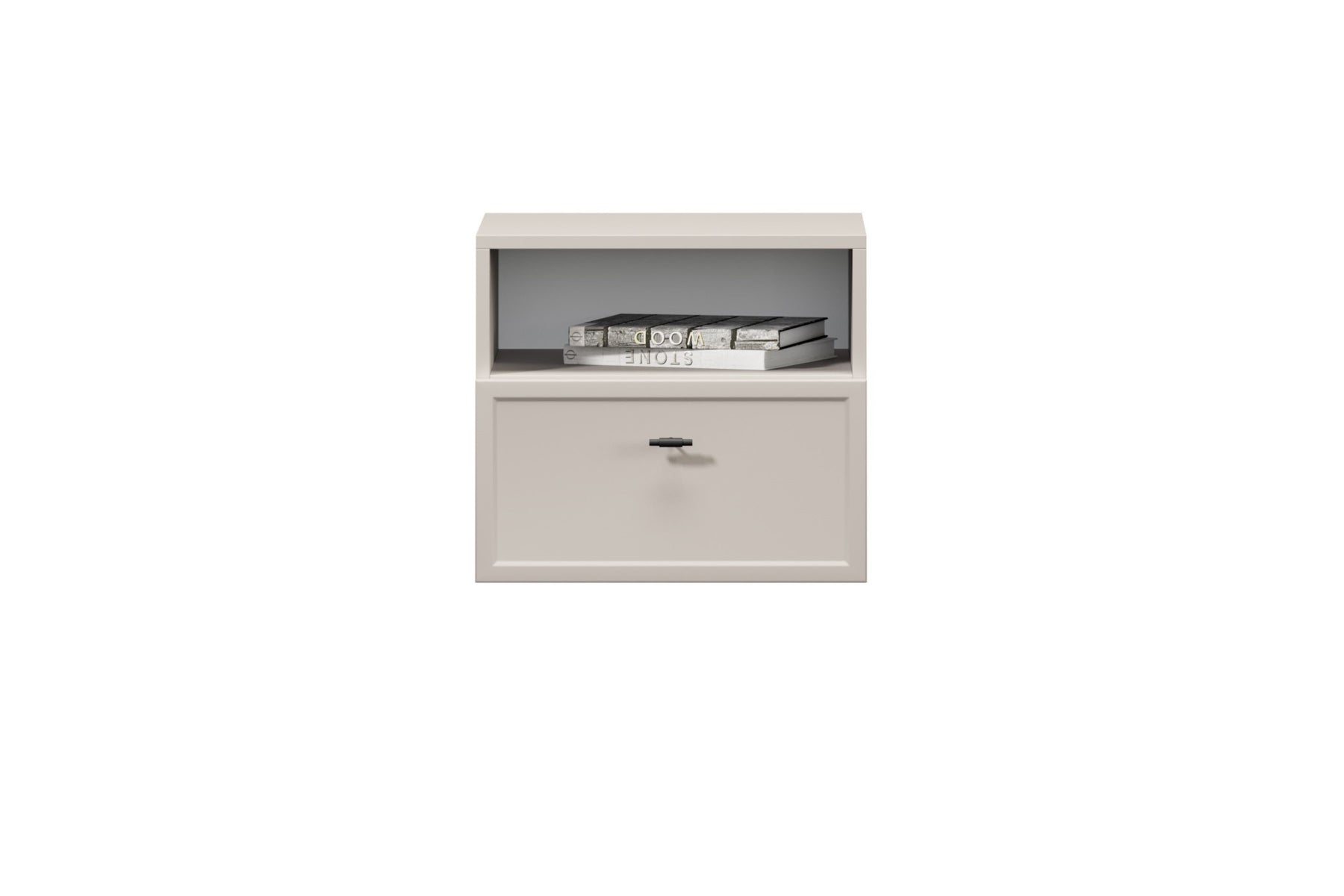 Comodino 1 cassetto cashmere Lora 45x45 cm