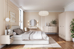 Comodino 1 cassetto cashmere Lora 45x45 cm