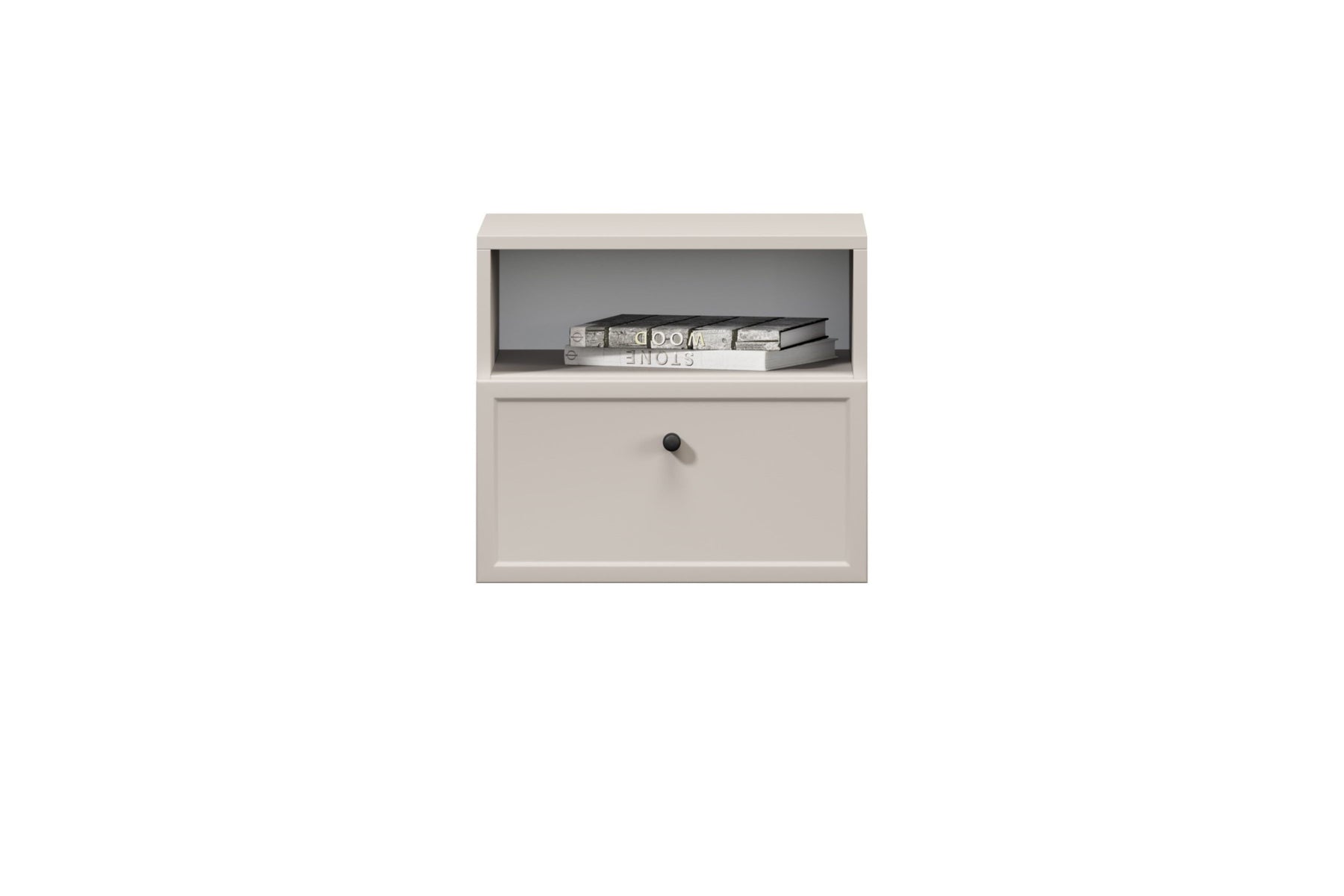 Comodino 1 cassetto cashmere Lora 45x45 cm