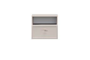 Comodino 1 cassetto cashmere Lora 45x45 cm