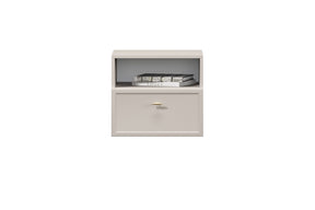 Comodino 1 cassetto cashmere Lora 45x45 cm