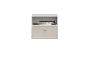 Comodino 1 cassetto cashmere Lora 45x45 cm
