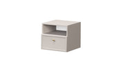 Comodino 1 cassetto cashmere Lora 45x45 cm