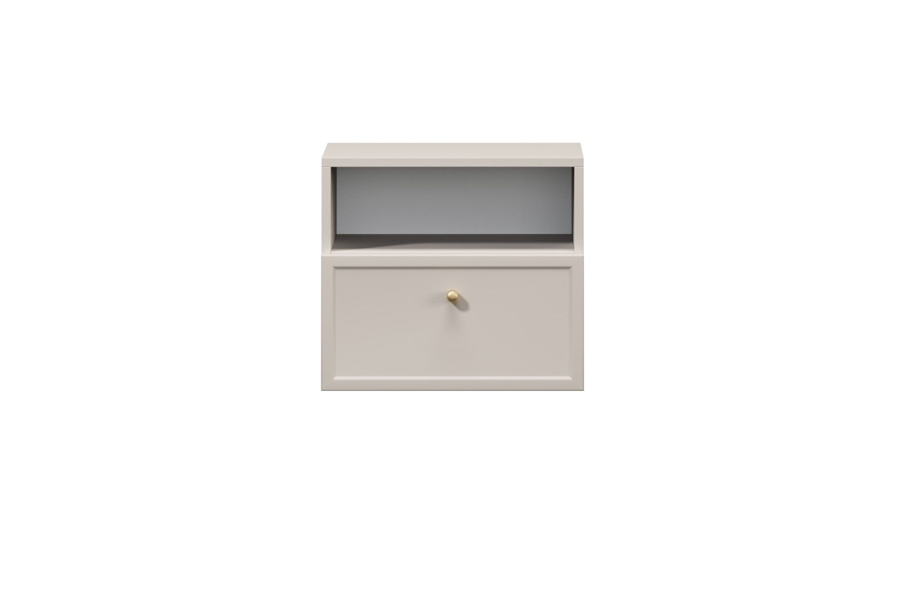 Comodino 1 cassetto cashmere Lora 45x45 cm