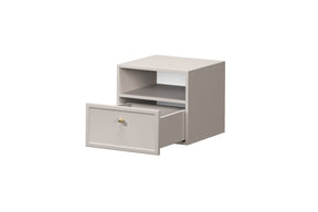 Comodino 1 cassetto cashmere Lora 45x45 cm