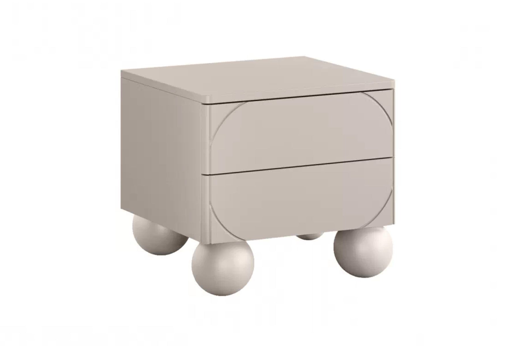 Comodino 2 cassetti cashmere Sonatia 49x55 cm