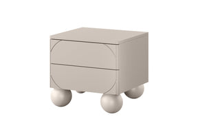 Comodino 2 cassetti cashmere Sonatia 49x55 cm
