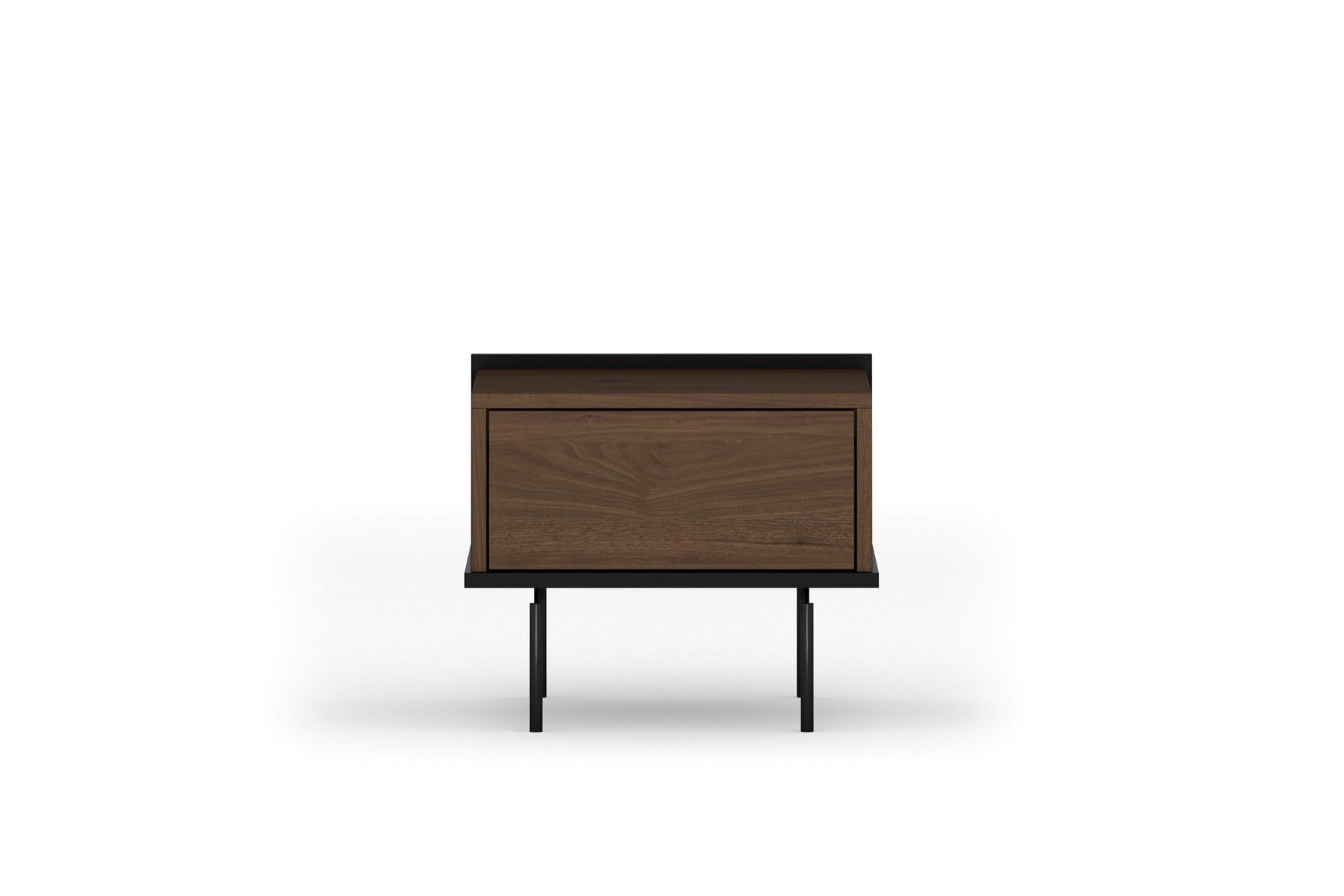 Comodino 1 cassetto con piede in metallo Zoa 50 x 42 cm