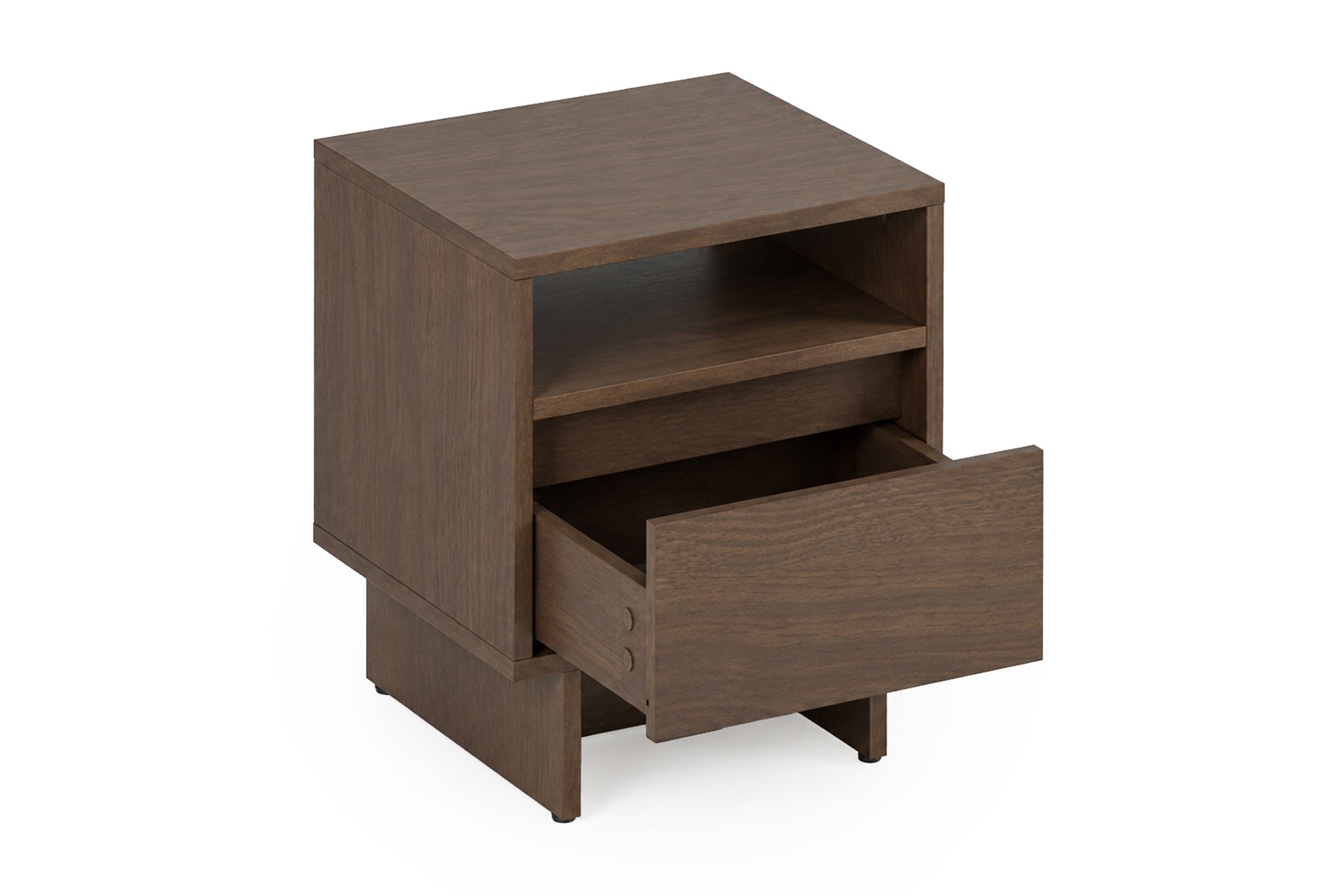 Comodino 1 cassetto in legno laminato Enha 40 x 37 cm
