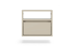 Comodino sospeso 1 cassetto in legno laminato Enha 40 x 37 cm