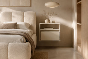 Comodino sospeso 1 cassetto in legno laminato Enha 40 x 37 cm