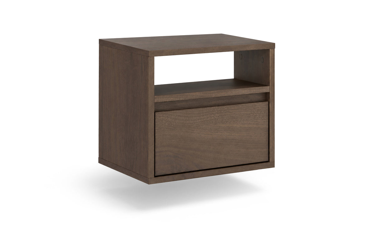 Comodino sospeso 1 cassetto in legno laminato Enha 40 x 37 cm