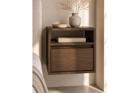 Comodino sospeso 1 cassetto in legno laminato Enha 40 x 37 cm