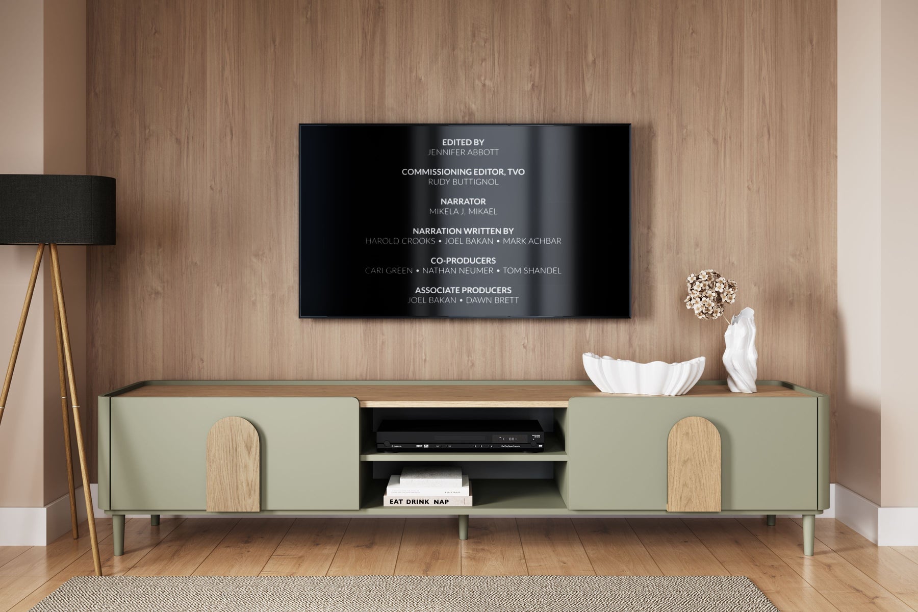 Mobile TV 1 anta 1 cassetto Amilio 220 cm