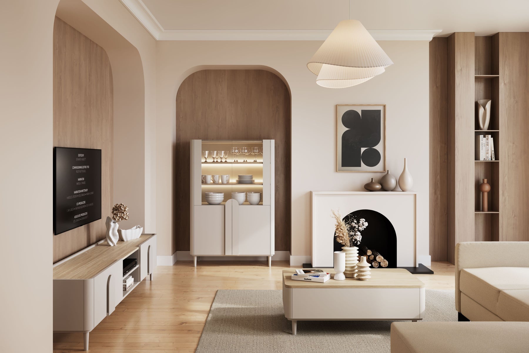 Mobile TV 1 anta 1 cassetto Amilio 220 cm