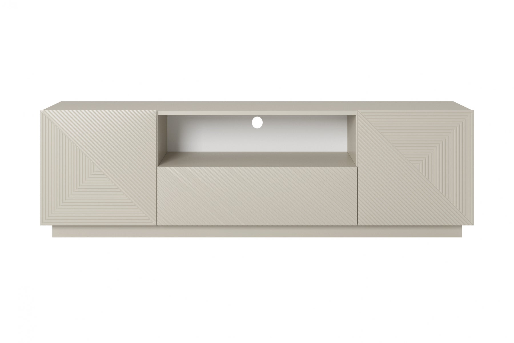 Mobile TV 2 ante 1 cassetto in legno laminato Asha 167 x 40 cm