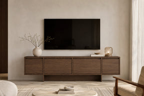 Mobile TV 4 ante in legno laminato Enha 180 x 39 cm