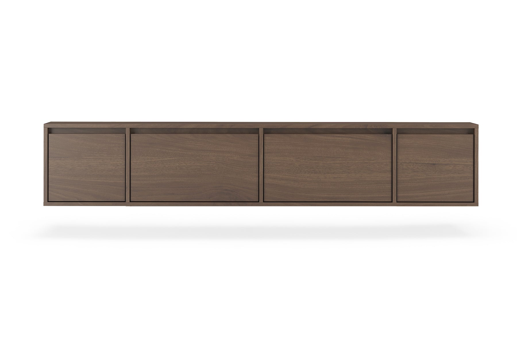 Mobile TV sospeso 4 ante in legno laminato Enha 180 x 39 cm