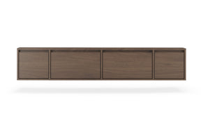Mobile TV sospeso 4 ante in legno laminato Enha 180 x 39 cm