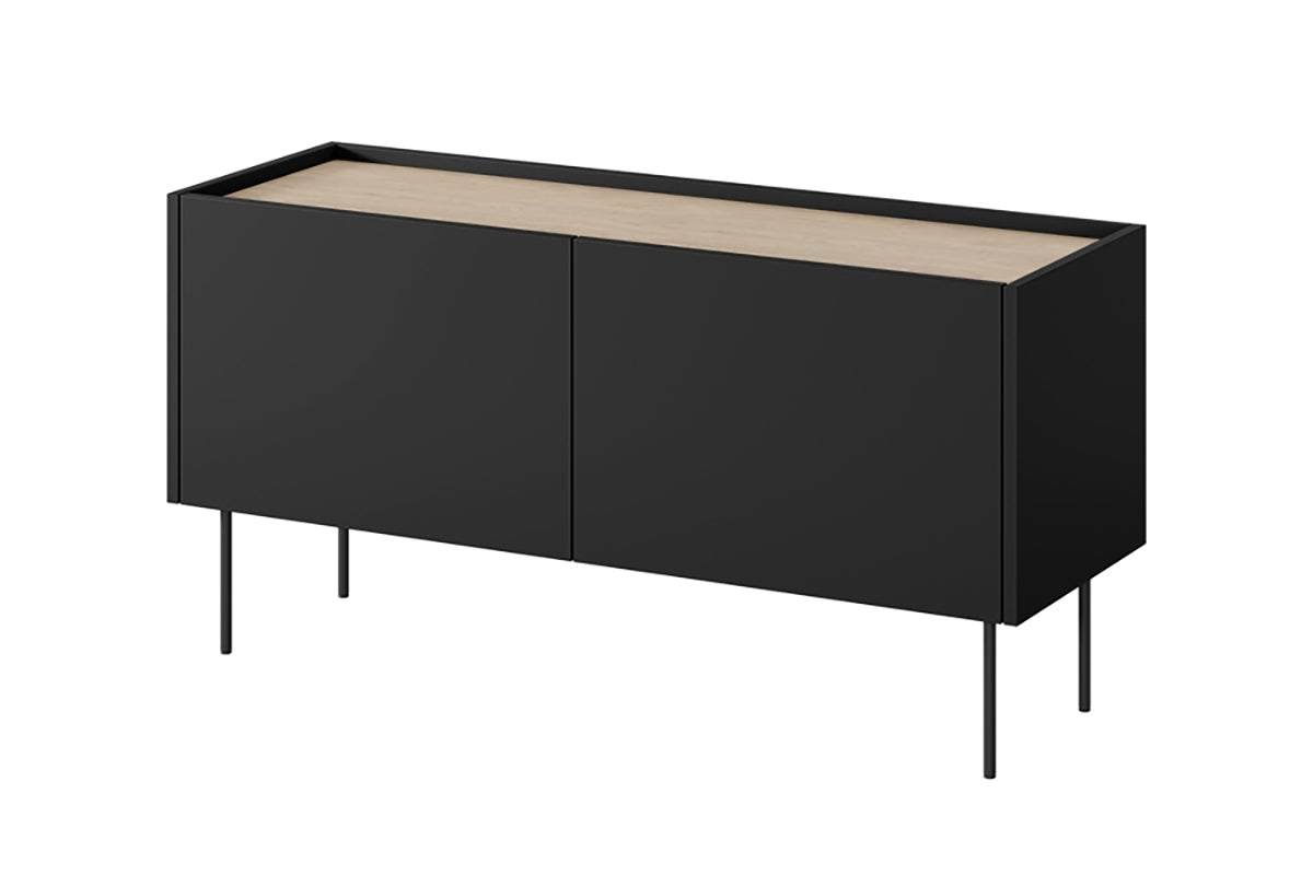 Mobile TV 2 ante 1 cassetto con piede in metallo Mars 120x60 cm