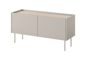 Mobile TV 2 ante 1 cassetto con piede in metallo Mars 120x60 cm