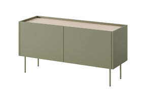 Mobile TV 2 ante 1 cassetto con piede in metallo Mars 120x60 cm