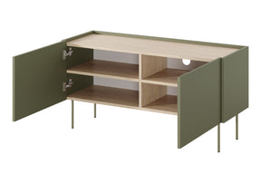 Mobile TV 2 ante con piede in metallo Mars 120x60 cm