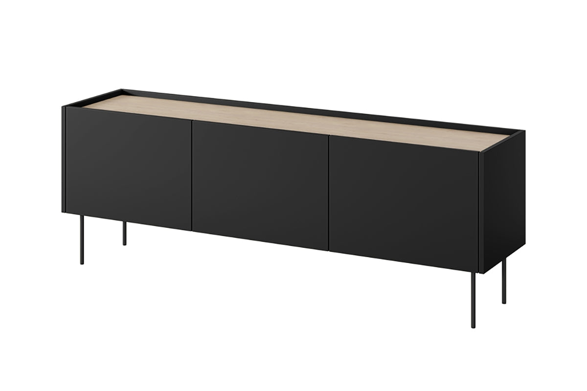 Mobile TV 3 ante 1 cassetto con piede in metallo Mars 170x60 cm