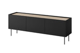 Mobile TV 3 ante 1 cassetto con piede in metallo Mars 170x60 cm